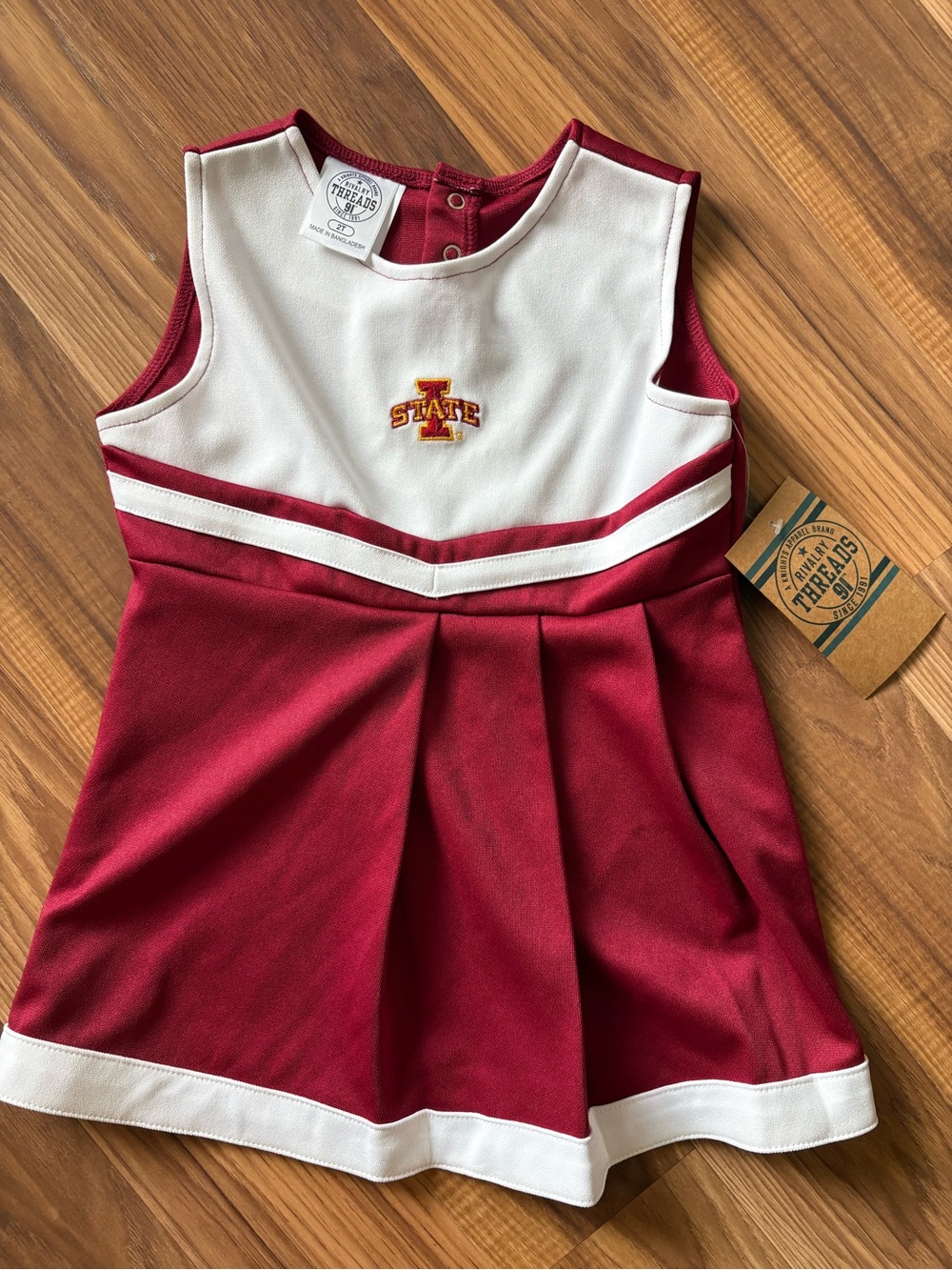 Iowa State Cyclones Toddler Cheerleader Dress Size 2T NWT Rivalry Threads